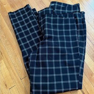 Old Navy *pixie* hi-rise black checkered pants